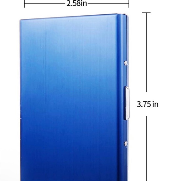 RFID Blue Credit Card holder - Picture 2 of 7